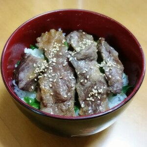 簡単ヘルシーカルビ丼